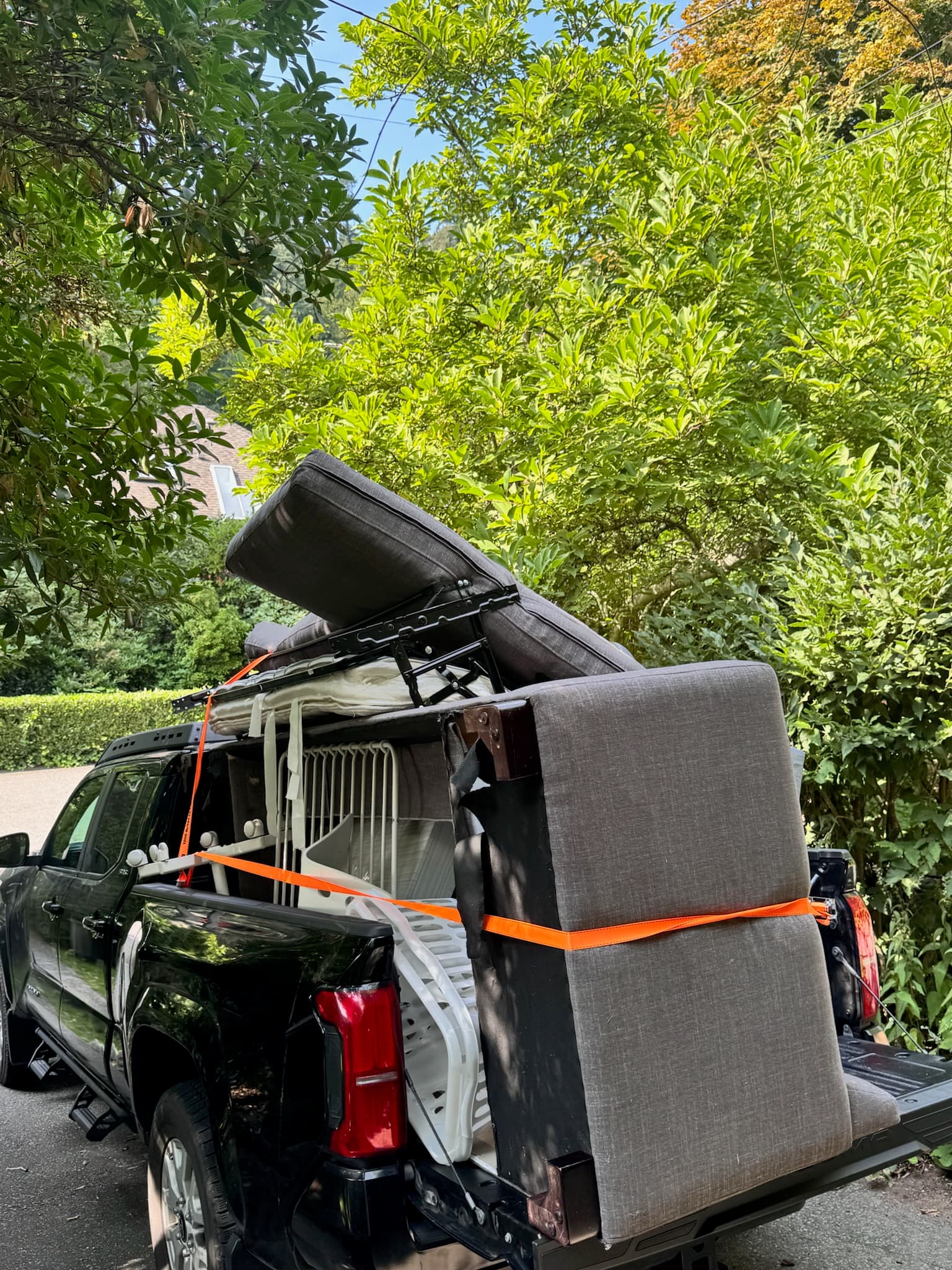 Furniture in truck